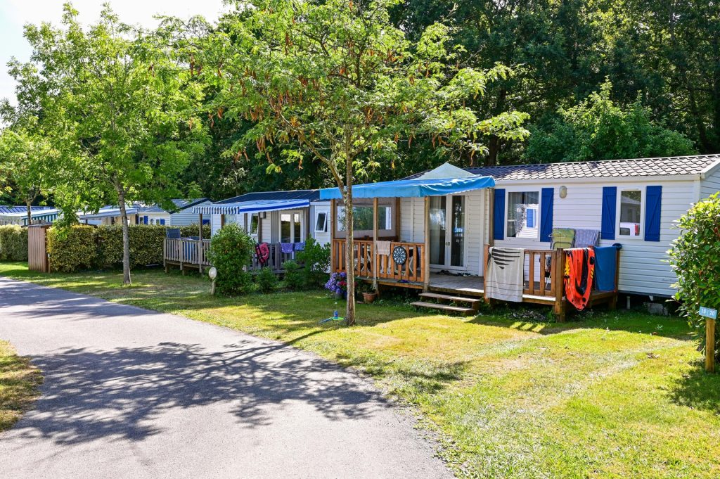 mobil home au camping le diben à larmor baden