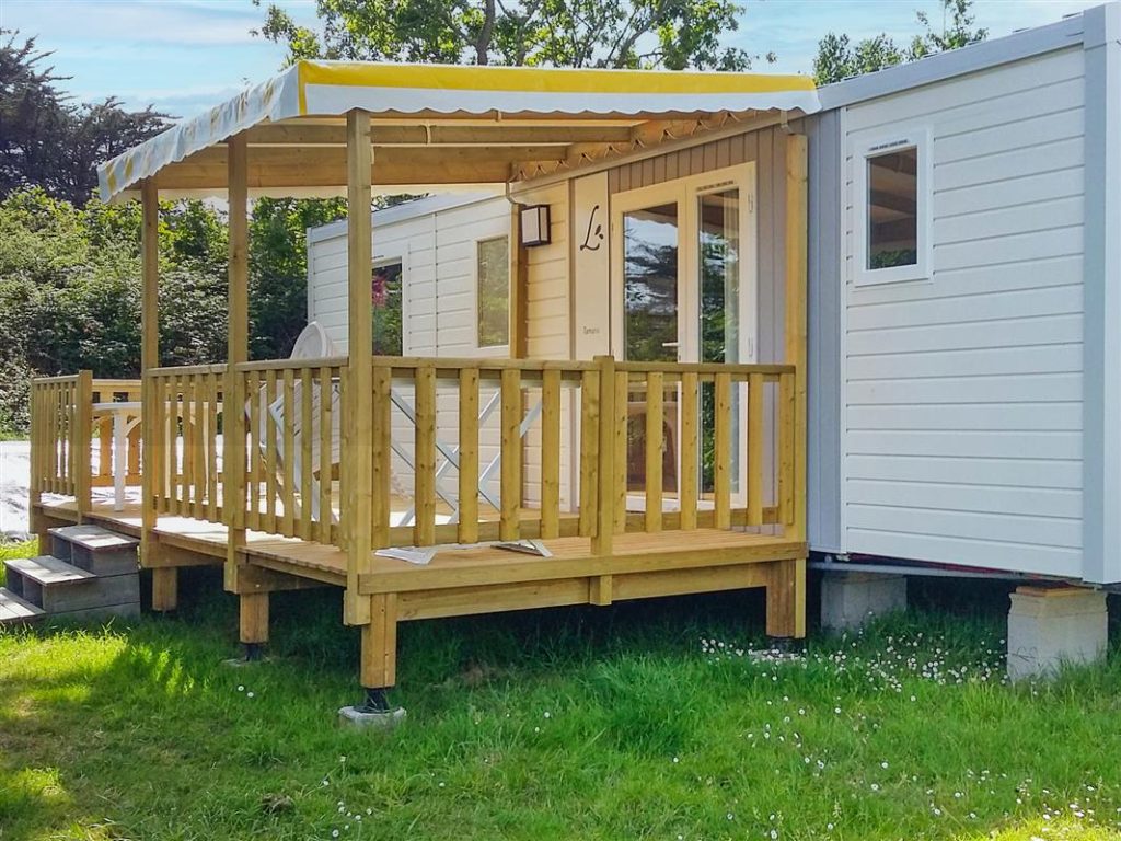 mobil home au camping le diben à larmor baden
